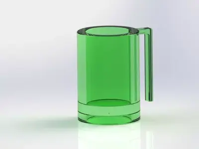 Jug glass mug Free 3D model
