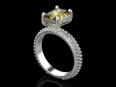 Engagement ring model 478 3D print model