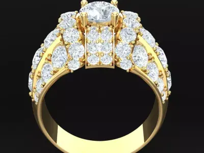 Luxury Men Rings Designs 5MR031 3D print model