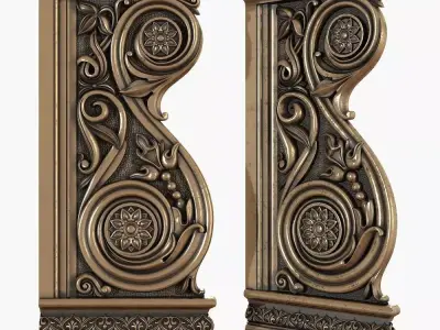 Arabic decor CNC 3D model