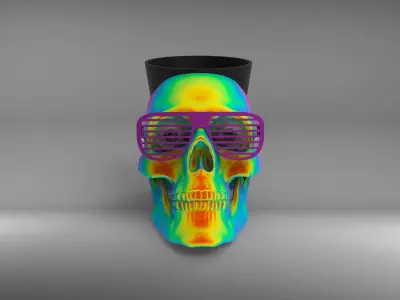 Skull Vase 3D print model