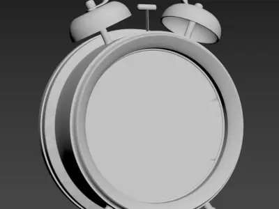 Alarm Clock Low-poly 3D model