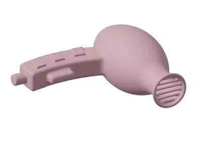 Plastic Premium Hair Dryer Toy 3D model