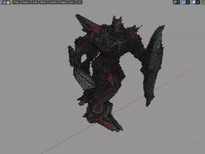 Melted Sentinel Prime transformers debree apocalyptic textured Low-poly 3D model