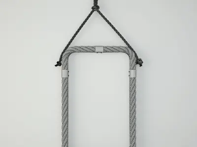Rope Frame Wall Mirror 3D model