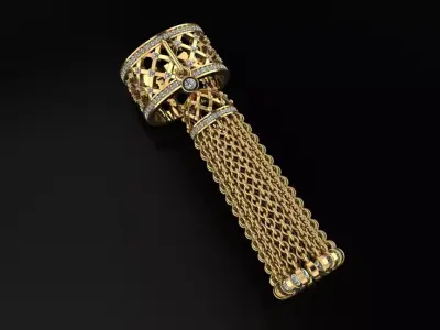 Tassel Ring 3D print model