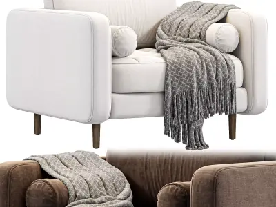 Madison Armchair By Castlery 3D model