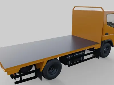 Mitsubishi Fuso Flat deck truck 3D model