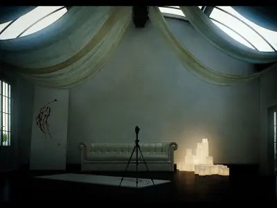 Vault Cloth - TimeLapse Scene - The Third and The Seventh  3D model