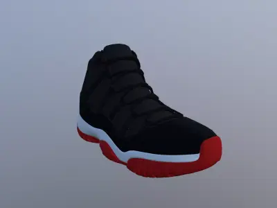 Sneakers Jordan Low-poly 3D model