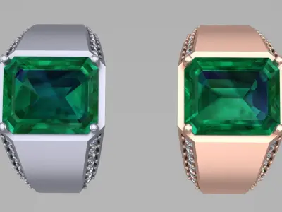 simple men ring s5 3D print model