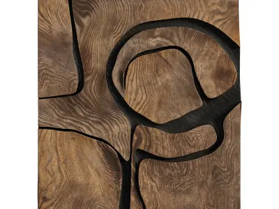 Wooden Wall Decoration by Fabian Ewert 3D model