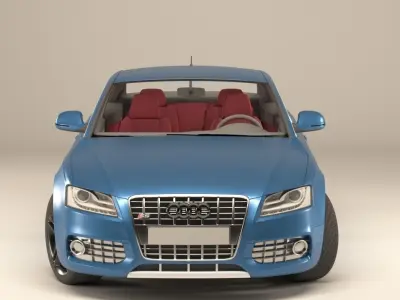 A great car from Audi Low-poly 3D model