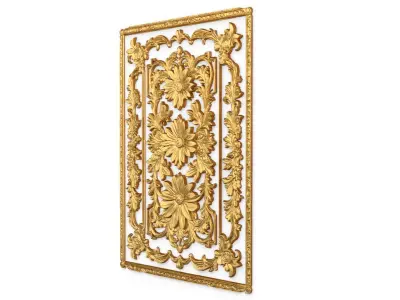 classical door decor 03 3D model
