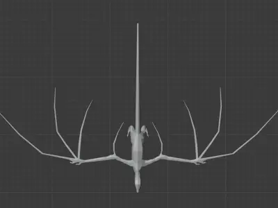Wyvern Dragon Base Model 3D model
