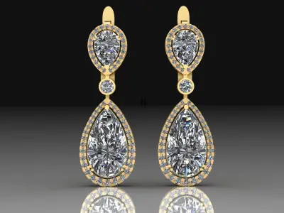 Classic Earrings  3D print model