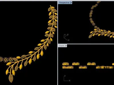 necklace 3dm file  3D print model