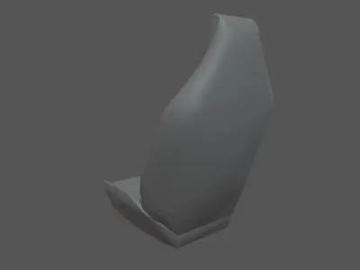 Car Seat 07 Low-poly 3D model