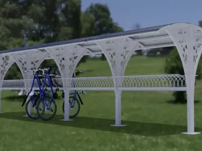 Luxury Bicicle Suport 3D model