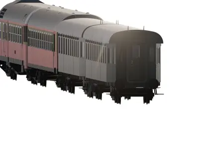 Early diesel train 3D model