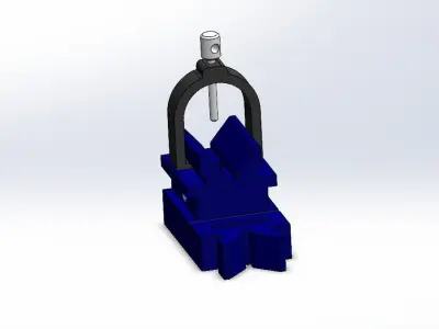 V-block 3D Model clamp 3D print model