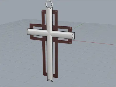 Cross Pendant 8512 3D print model