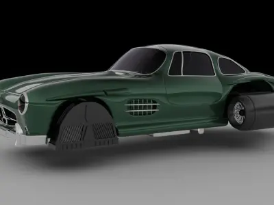 flying car 3D model from CGTrader