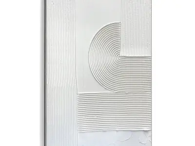 Plaster Two Photo Frame 356 Low-poly 3D model