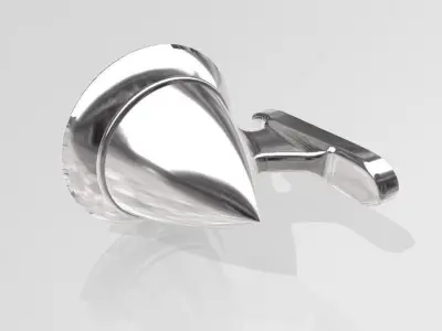 Vintage Racing mirror for scale autos 1 24 scale  3D print model