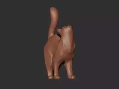 Cat Sculpture 3D print model