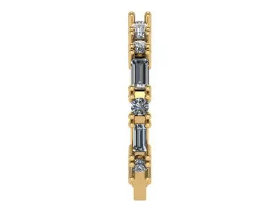 eternity band round banquette  3D print model