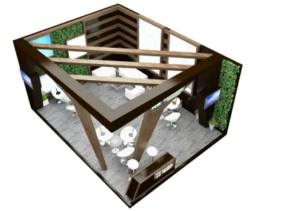 Booth Exhibition Stand a606a 3D model