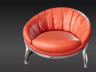 Premium Lounge Chair 3D Model Luxury Furniture  3D model