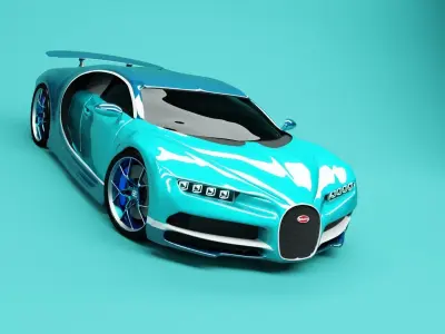Bugatti Chiron  3D model by mcgregordenices