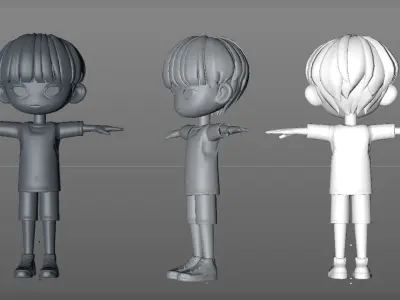 basketball boy 3D model