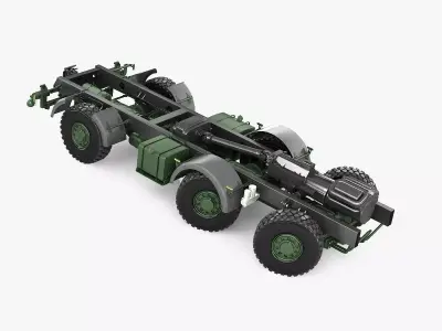 vehicle chassie made in 3d 3D model