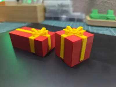 Modular Gift Box with Detachable Ribbon 3D print model
