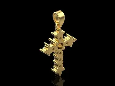Cross Pendant 7155 3D print model