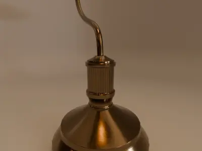 Antique Bankers Lamp 3D Model Low-poly 3D model