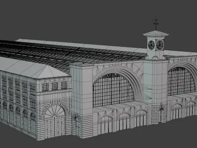 Kings Cross station 3D model