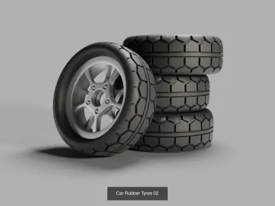 Car Tyres Collection 3D Model Pack