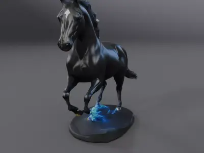 black horse 3D model