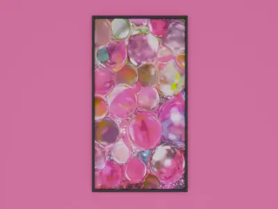 Boble Rose  picture framed Free low-poly 3D model
