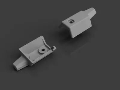 Renault Megane-II trunk rolo notches Free 3D print model