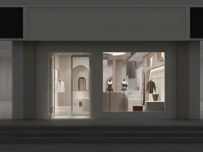 Clothing Shop 1 3D model