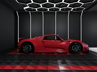 Modern Luxury Car Wash  3D model