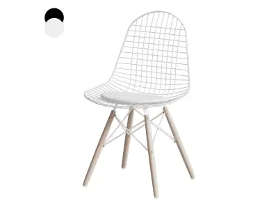 Herman Miller Eames Wire Chair Dowel Base 3D model