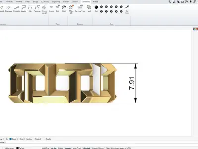 Tiffany Ring 3D print model get