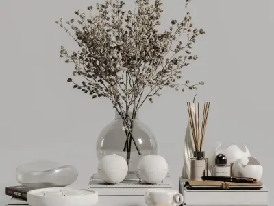 decorative set 127 3D model purchase
