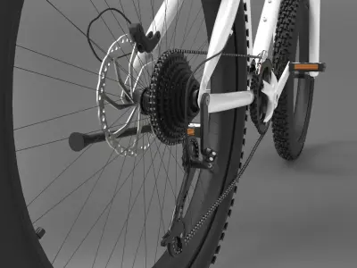 Mountain Bike Low-poly 3D model
